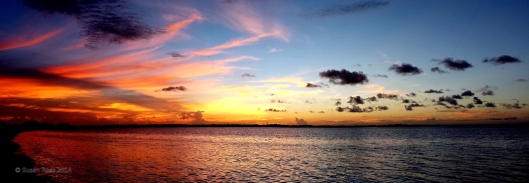Panoramic Sunset on Mosquito lagoon